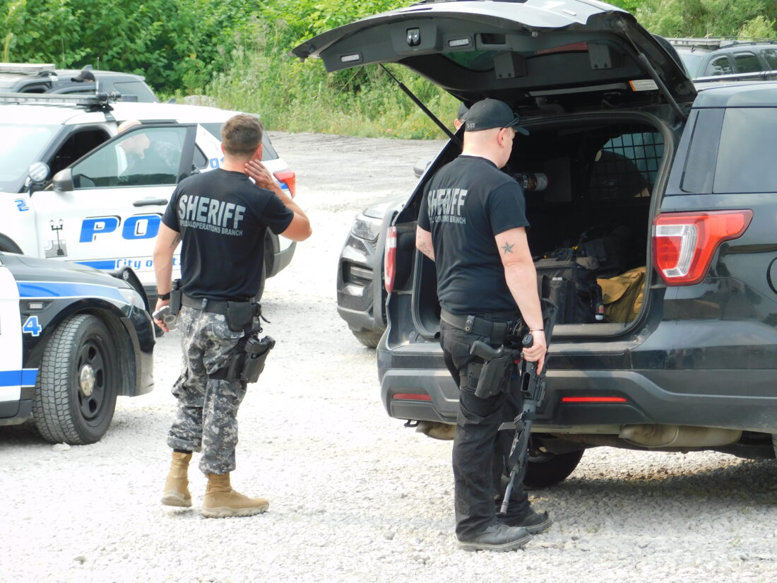 Jefferson, Belmont County law enforcement out in force for arrest